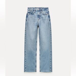 Zara Light Blue Straight Leg Jeans